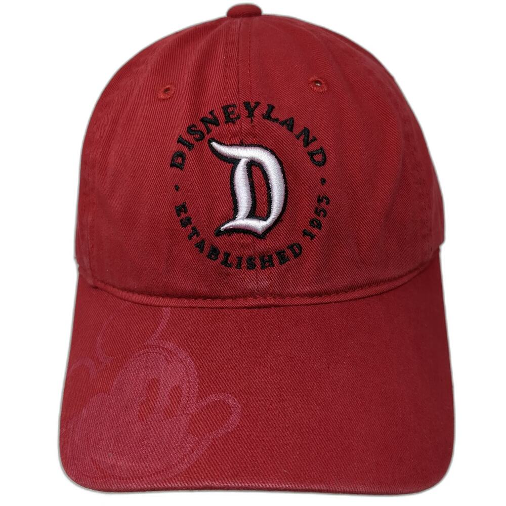 Disneyland Resort Baseball Cap Red One Size Mickey Mouse Established 1955 Hat